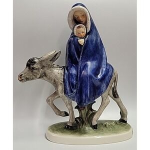 Vintage Goebel Flight into Egypt Mary & Jesus Figurine Robson W Germany 405A
